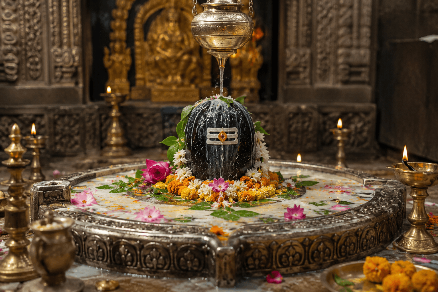 Rudrabhishek puja offerings